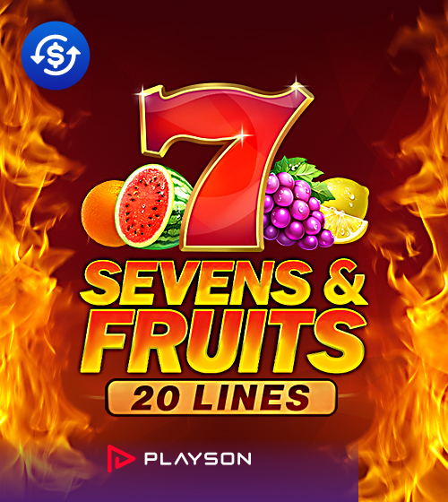 Sevens & Fruits: 20 lines